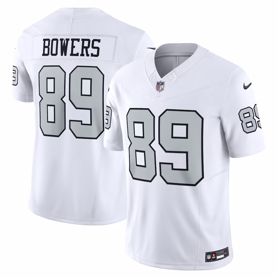 Men's Las Vegas Raiders Brock Bowers Nike White Alternate Vapor F.U.S.E. Limited Jersey - Jersey