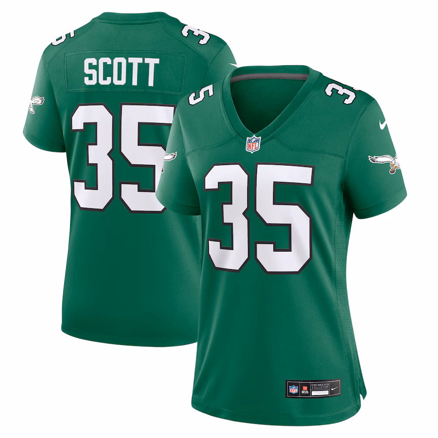 Women's Philadelphia Eagles Boston Scott Nike Kelly Green Alternate Game Jersey - Jersey
