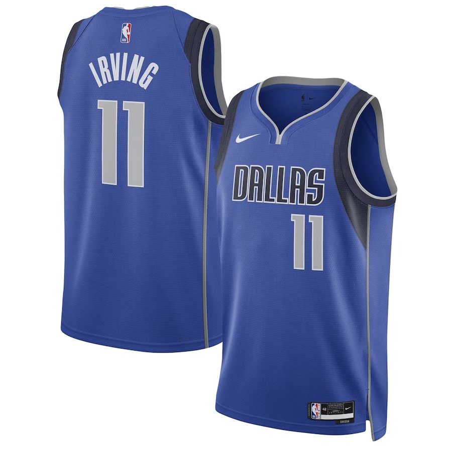 Unisex Dallas Mavericks Kyrie Irving Nike Blue Swingman Jersey - Icon Edition - Jersey