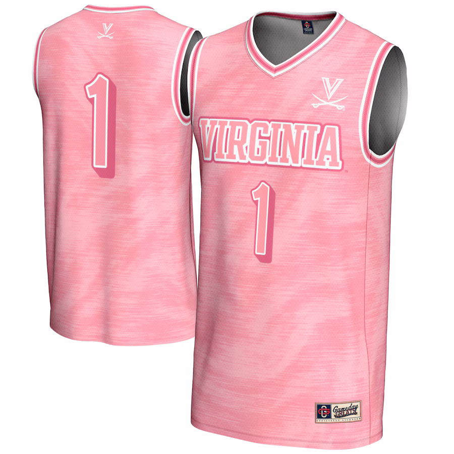 #1 Virginia Cavaliers GameDay Greats Youth Lightweight Basketball Jersey - Pink - Jersey