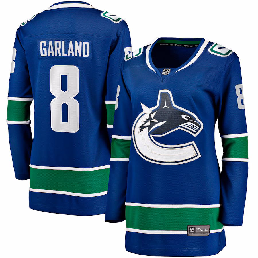 Women's Vancouver Canucks Conor Garland Fanatics Blue Home Breakaway Player Jersey - Jersey