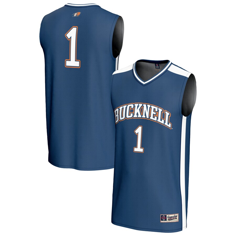 Unisex GameDay Greats #1 Blue Bucknell Bison Lightweight Basketball Fashion Jersey - Jersey