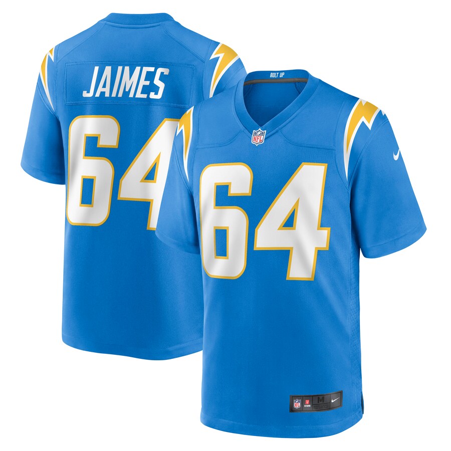 Men's Los Angeles Chargers Brenden Jaimes Nike Powder Blue Game Jersey - Jersey