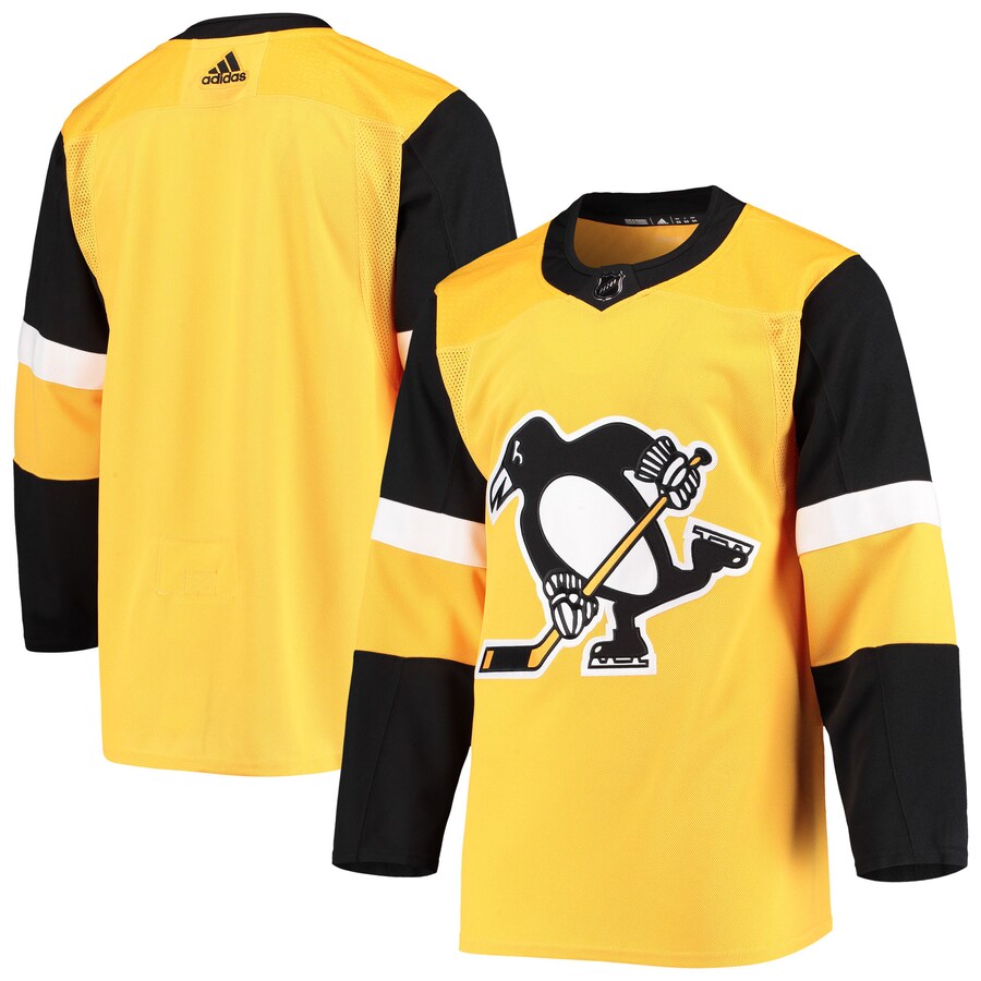 Men's Pittsburgh Penguins adidas Gold Alternate Authentic Team Jersey - Jersey