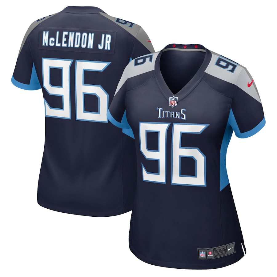 Women's Tennessee Titans TK McLendon Jr. Nike Navy Game Jersey - Jersey