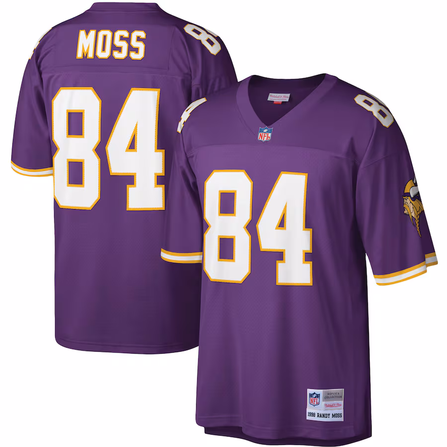 Men's Minnesota Vikings Randy Moss Mitchell & Ness Purple Legacy Replica Jersey - Jersey