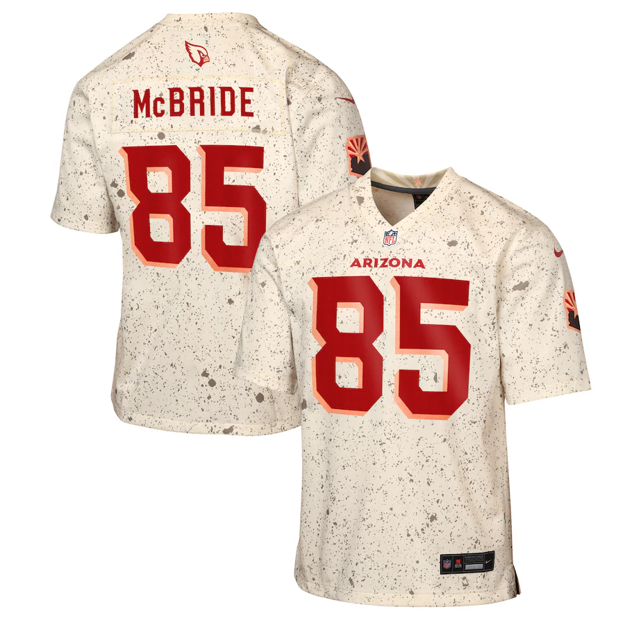 Youth Arizona Cardinals Trey McBride Nike Natural 2025 Rivalries Collection Game Jersey - Jersey