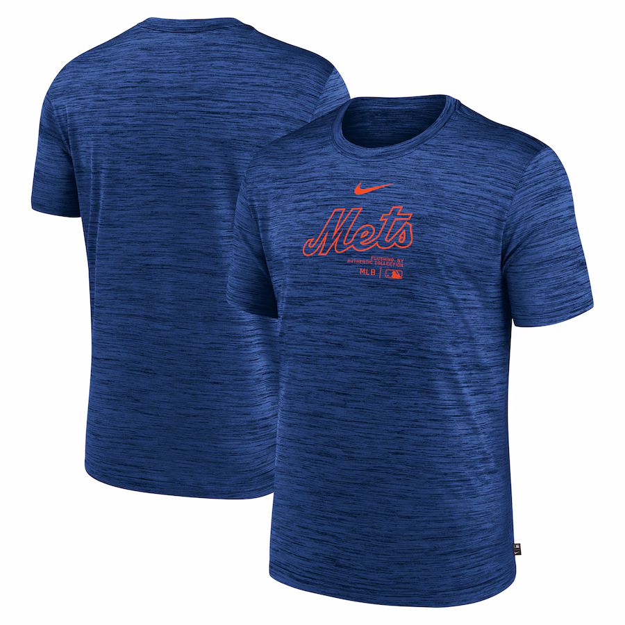 Men's New York Mets Nike Royal Authentic Collection Velocity Performance Practice T-Shirt - Jersey