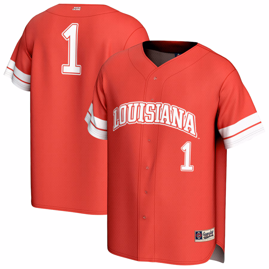 Youth GameDay Greats  Cardinal Louisiana Ragin' Cajuns Pick-A-Player Lightweight Baseball Fashion Jersey - Jersey