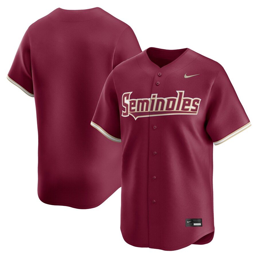 Men's Nike Garnet Florida State Seminoles College Limited Baseball Jersey - Jersey