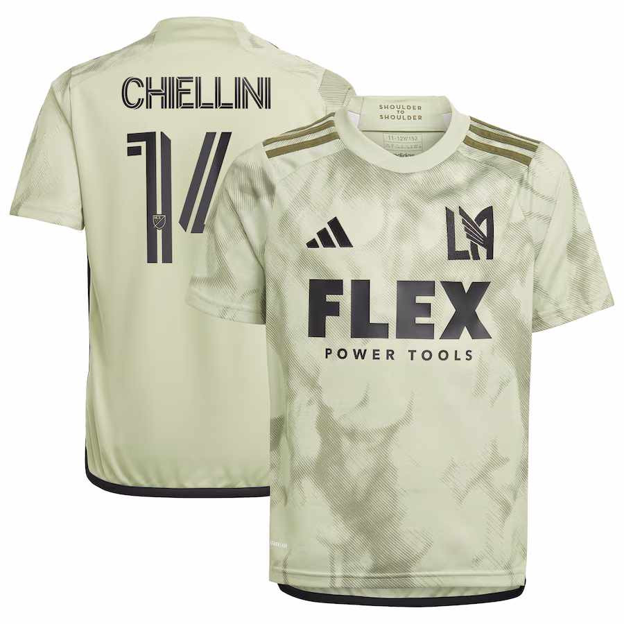 Youth LAFC Giorgio Chiellini adidas Green 2023 Smokescreen Replica Player Jersey - Jersey