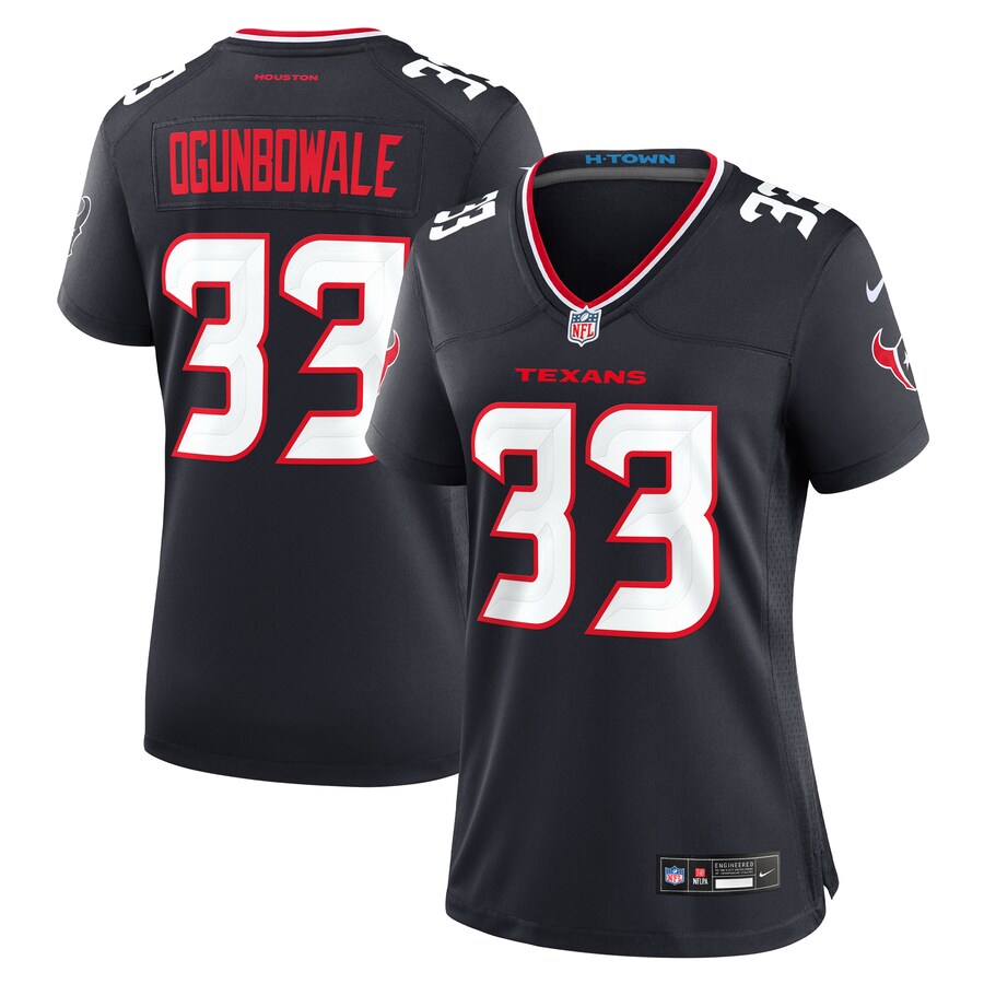 Women's Houston Texans Dare Ogunbowale Nike Navy Team Game Jersey - Jersey