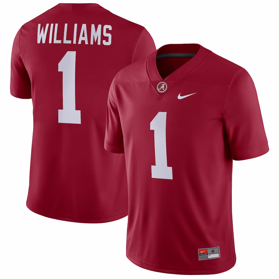 Jameson Williams Alabama Crimson Tide Nike Player Game Jersey - Crimson - Jersey