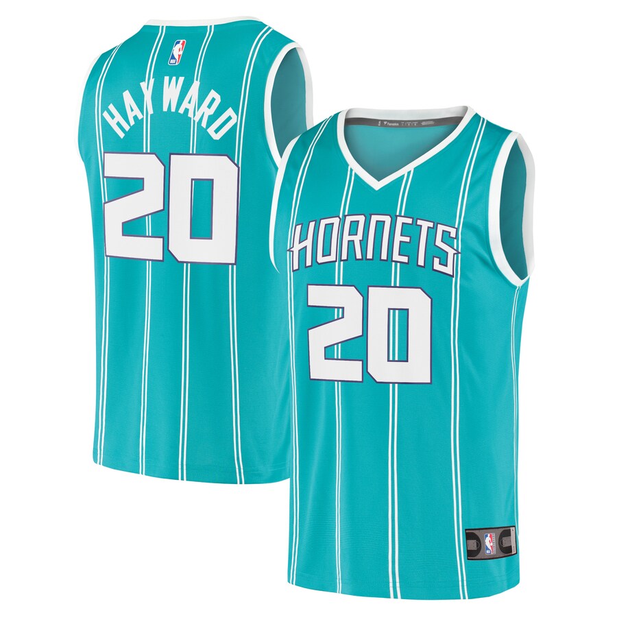 Men's Charlotte Hornets Gordon Hayward Fanatics Teal 2020/21 Fast Break Replica Player Jersey - Icon Edition - Jersey