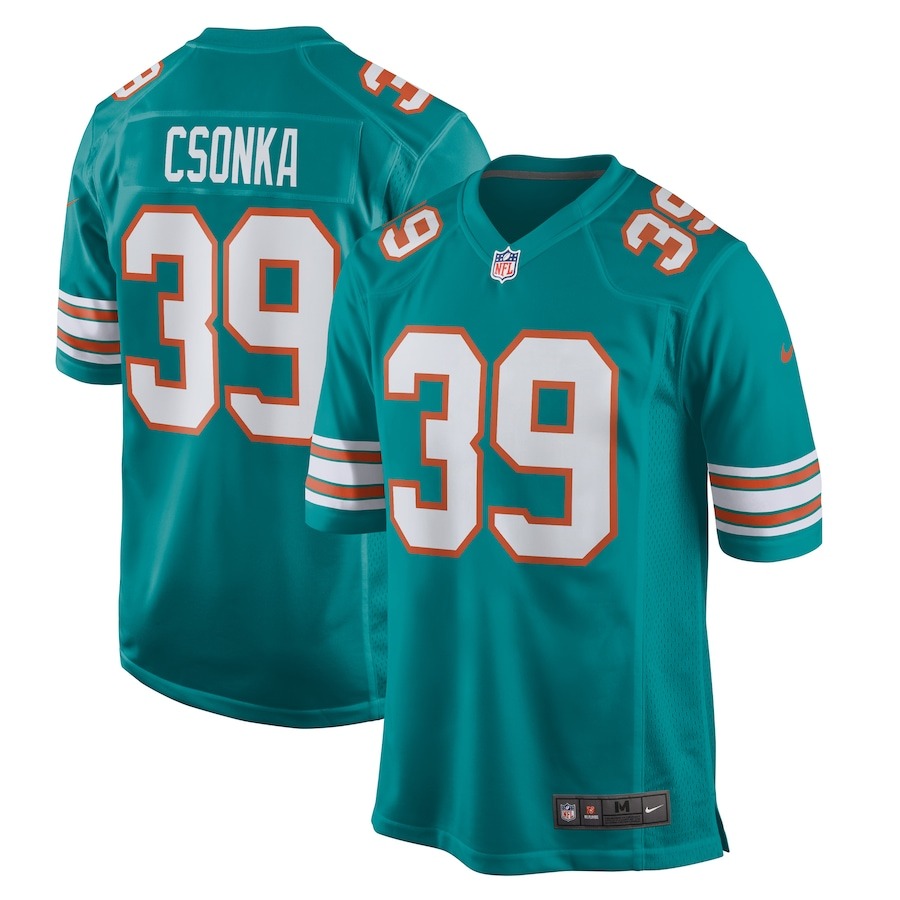 Men's Miami Dolphins Larry Csonka Nike Aqua Retired Player Jersey - Jersey