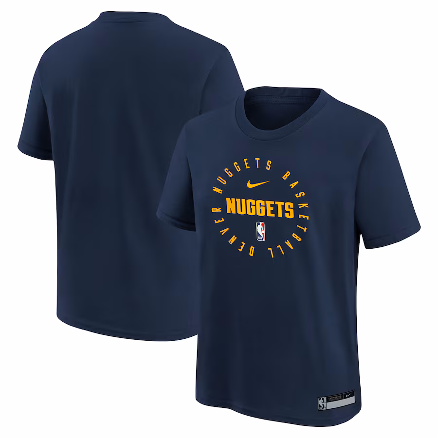 Youth Denver Nuggets Nike Navy Practice Legend T-Shirt - Jersey