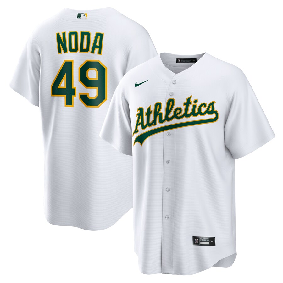 Men's Athletics Ryan Noda Nike White Home Replica Jersey - Jersey