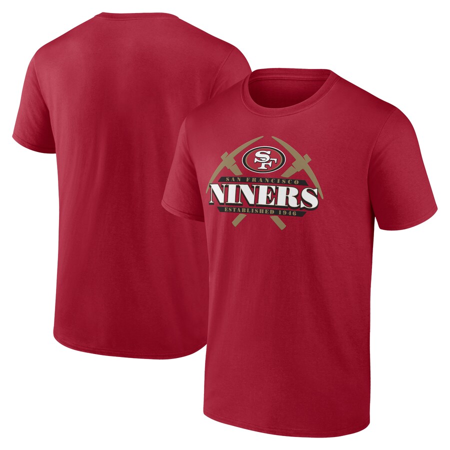 Men's San Francisco 49ers Fanatics Scarlet Hometown Offensive Drive T-Shirt - Jersey