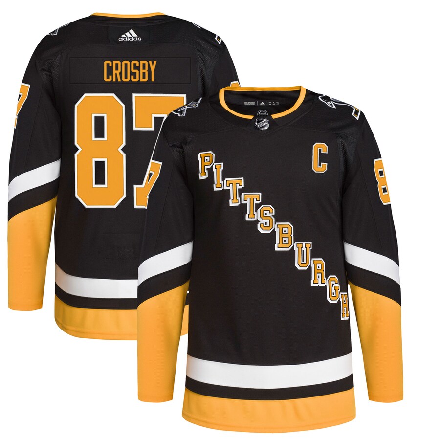 Men's Pittsburgh Penguins Sidney Crosby adidas Black Alternate Primegreen Authentic Pro Player Jersey - Jersey