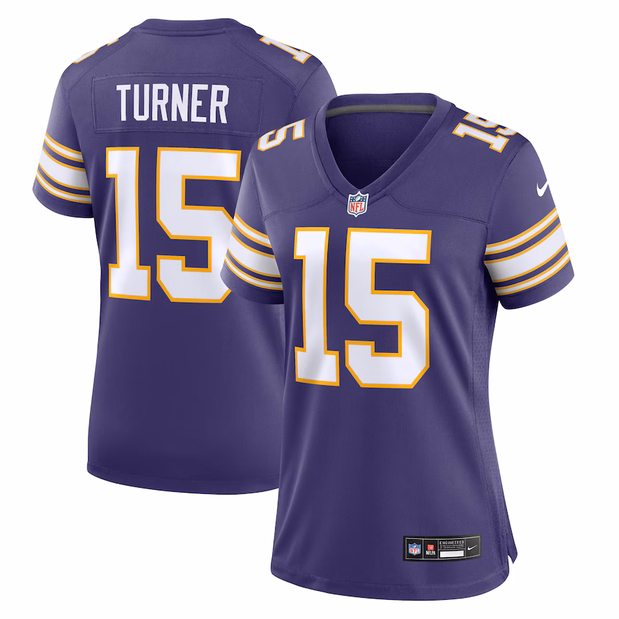 Women's Minnesota Vikings Dallas Turner Nike  Purple Alternate Game Jersey - Jersey