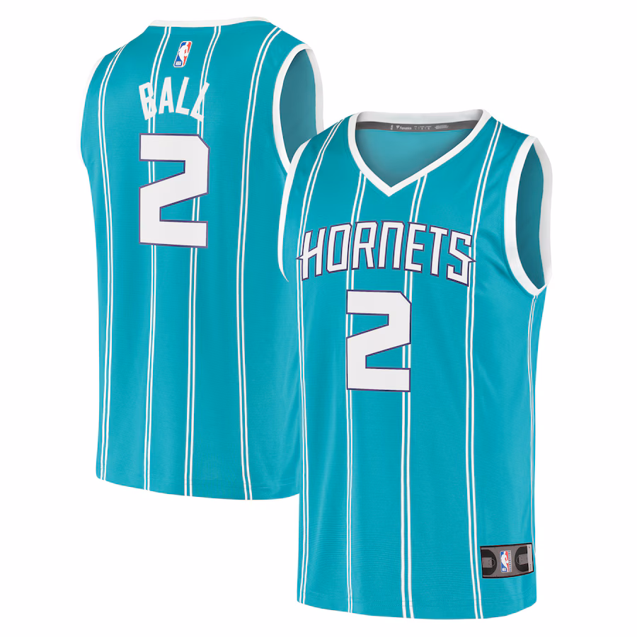 Men's Charlotte Hornets LaMelo Ball Fanatics Teal Fast Break Replica Jersey - Icon Edition - Jersey