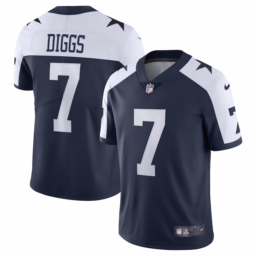 Men's Dallas Cowboys Trevon Diggs Nike Navy Alternate Vapor Limited Jersey - Jersey