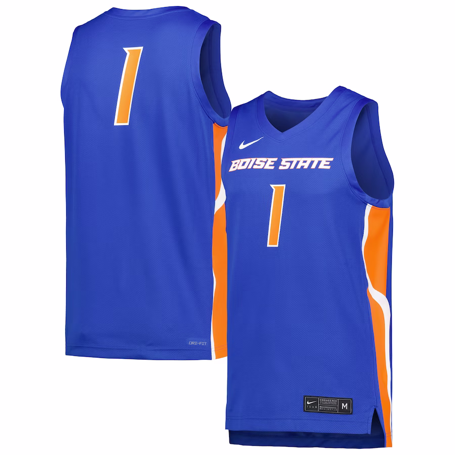 Boise State Broncos Nike Replica Basketball Jersey - Royal - Jersey