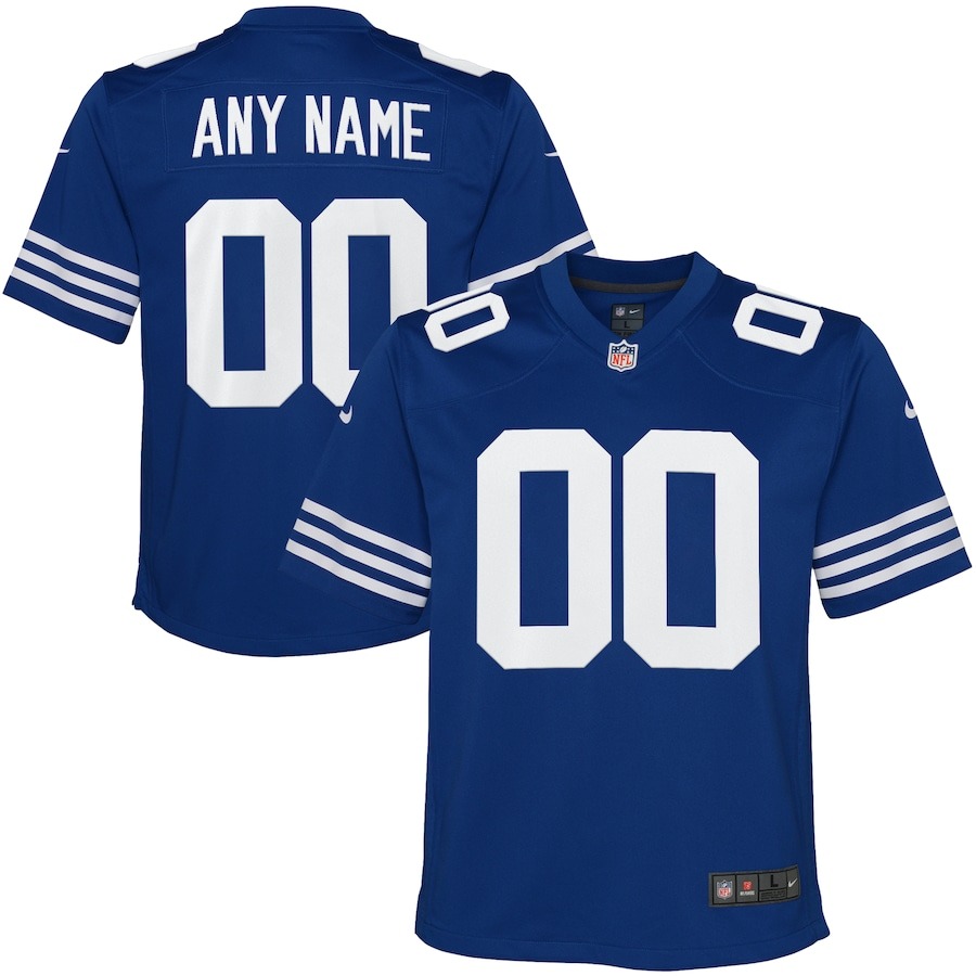 Youth Indianapolis Colts Nike Royal Alternate Custom Game Jersey - Jersey