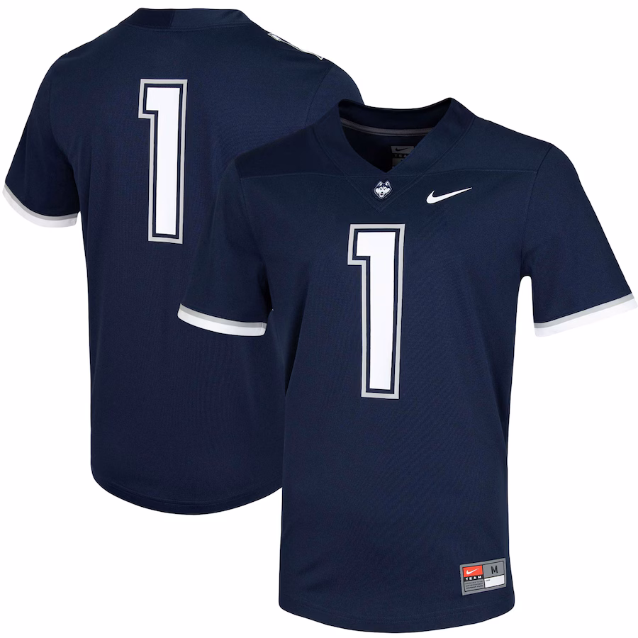 Men's Nike #1 Navy UConn Huskies Untouchable Game Jersey - Jersey