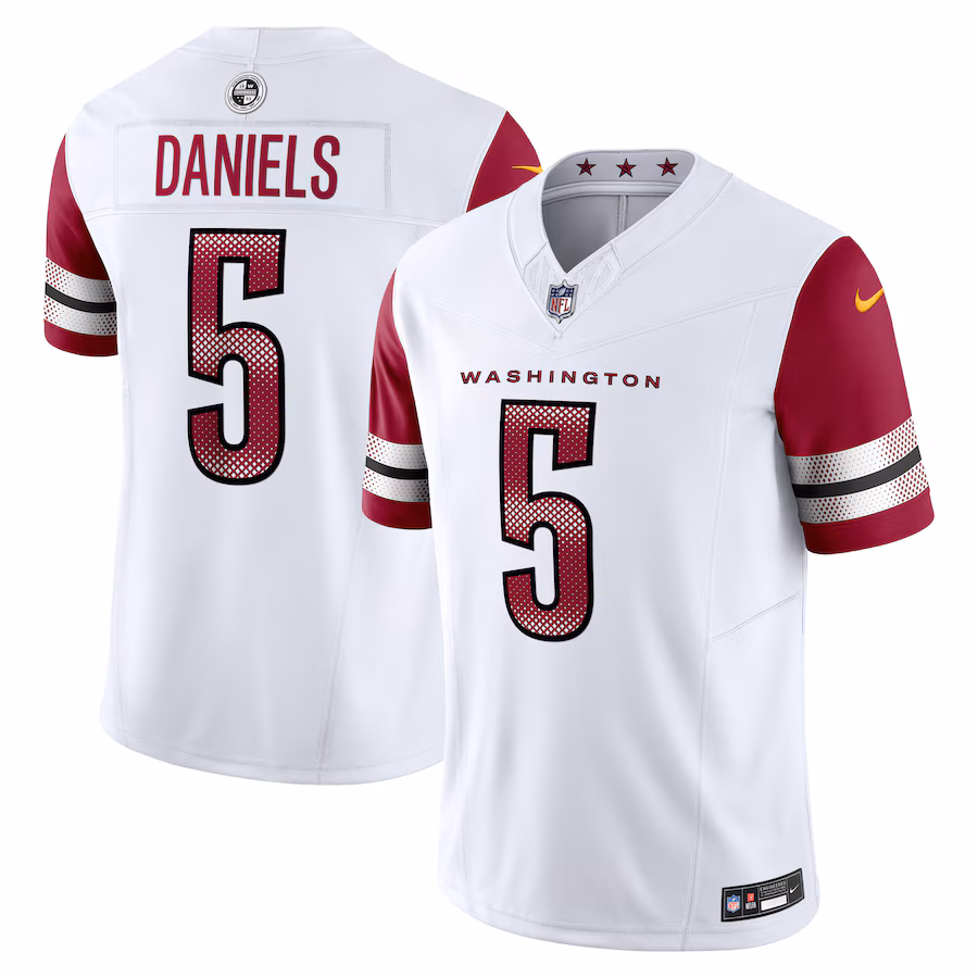 Men's Washington Commanders Jayden Daniels Nike White Vapor F.U.S.E. Limited Jersey - Jersey
