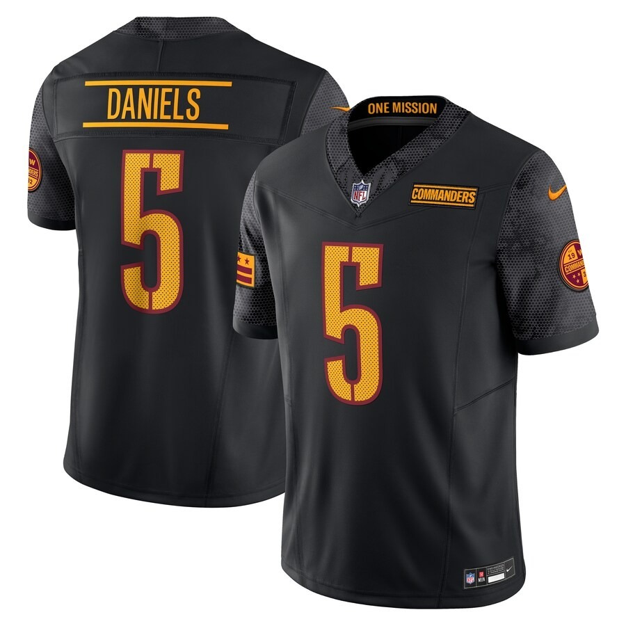 Men's Washington Commanders Jayden Daniels Nike Black Vapor F.U.S.E. Limited Jersey - Jersey