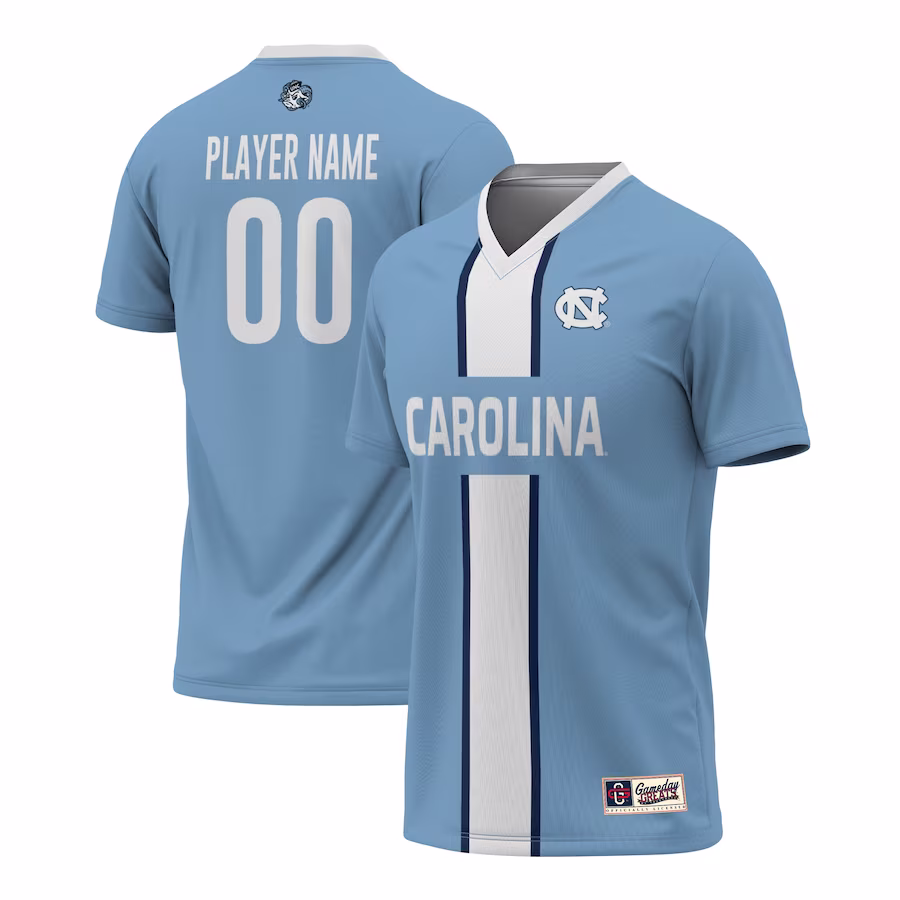 North Carolina Tar Heels GameDay Greats Youth Pick-A-Player NIL Men's Soccer Jersey - Carolina Blue - Jersey