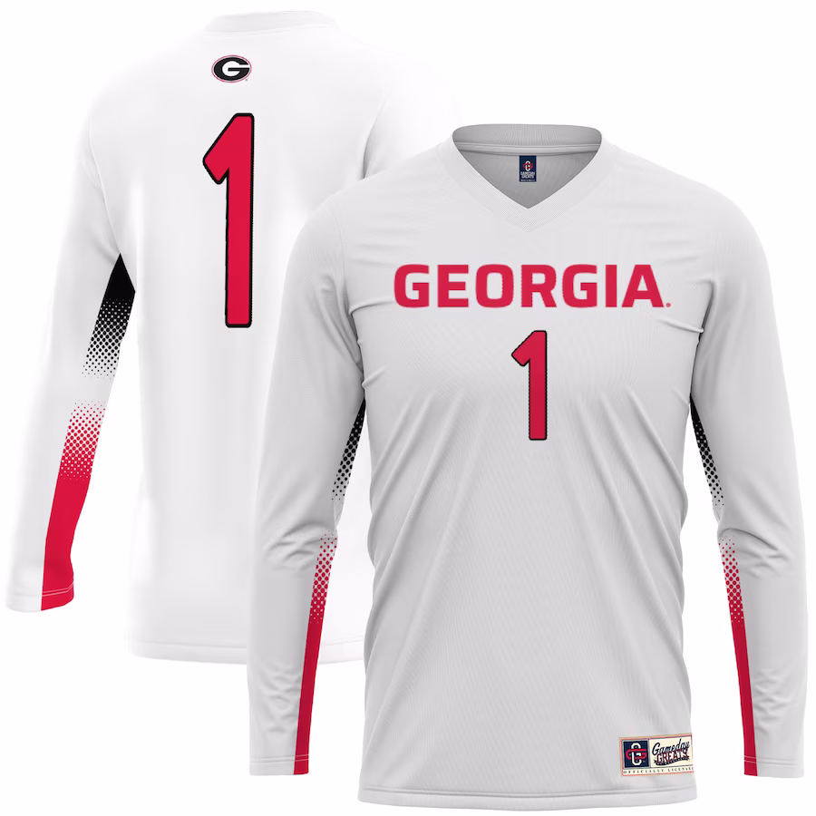 #1 Georgia Bulldogs GameDay Greats Youth Lightweight Volleyball Jersey - White - Jersey