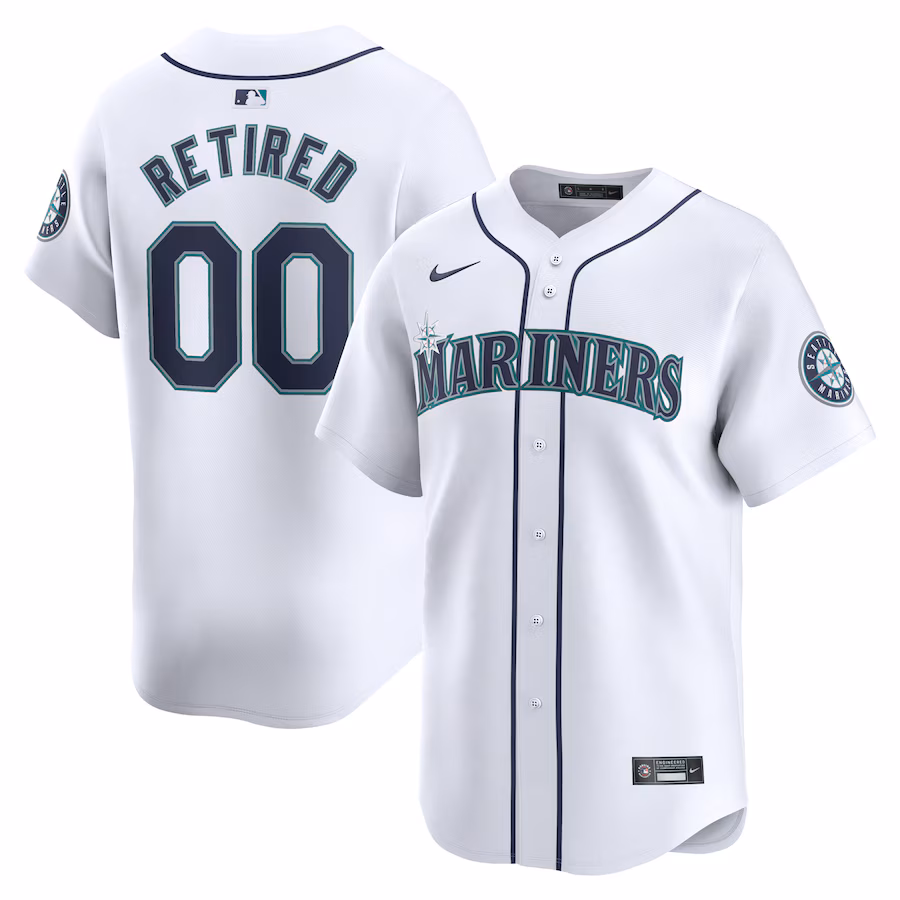 Men's Seattle Mariners Nike White Home Limited Pick-A-Player Retired Roster Jersey - Jersey