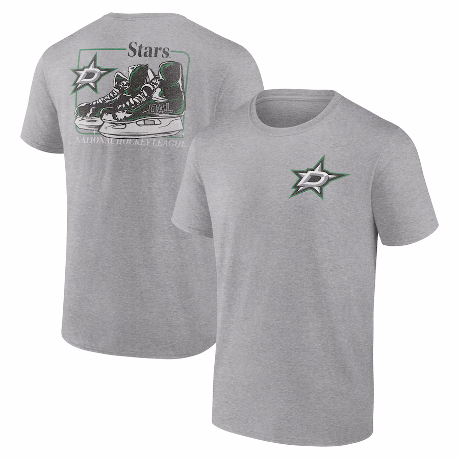 Men's Dallas Stars Heather Gray Glory Skates T-Shirt - Jersey