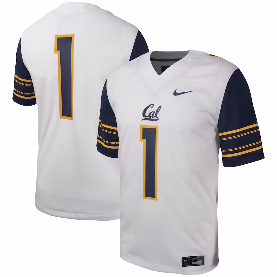 #1 Cal Bears Nike Untouchable Football Replica Jersey - White - Jersey