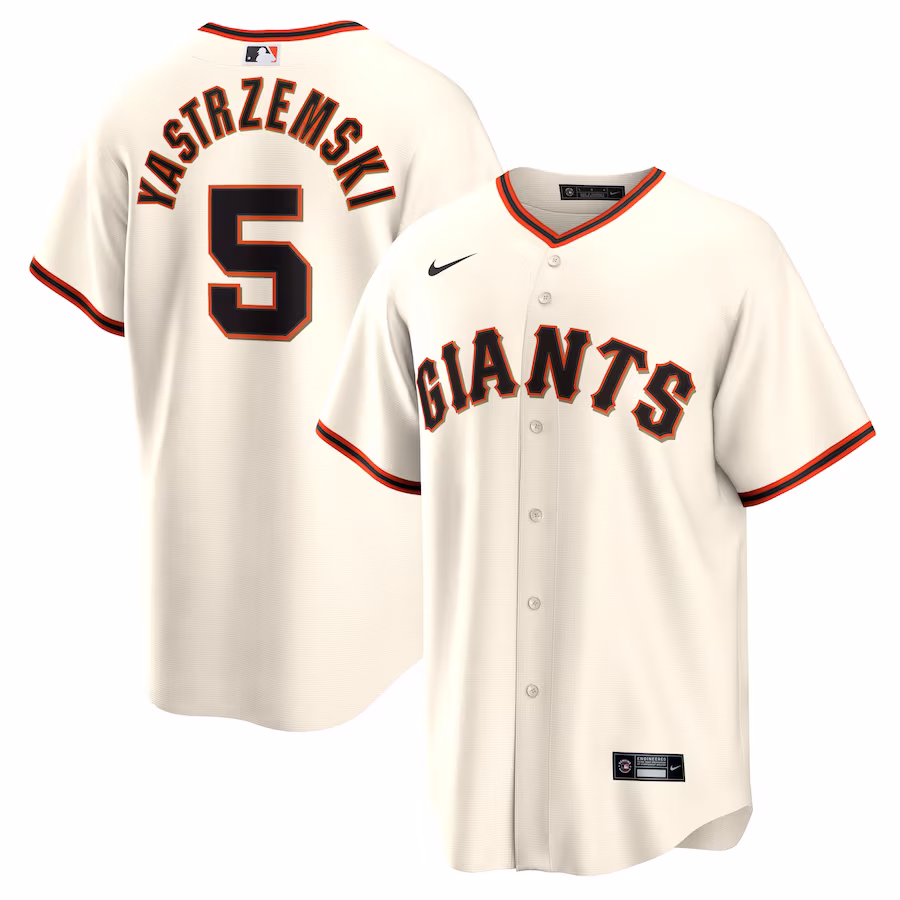 Men's San Francisco Giants Mike Yastrzemski Nike Cream Home Replica Player Jersey - Jersey