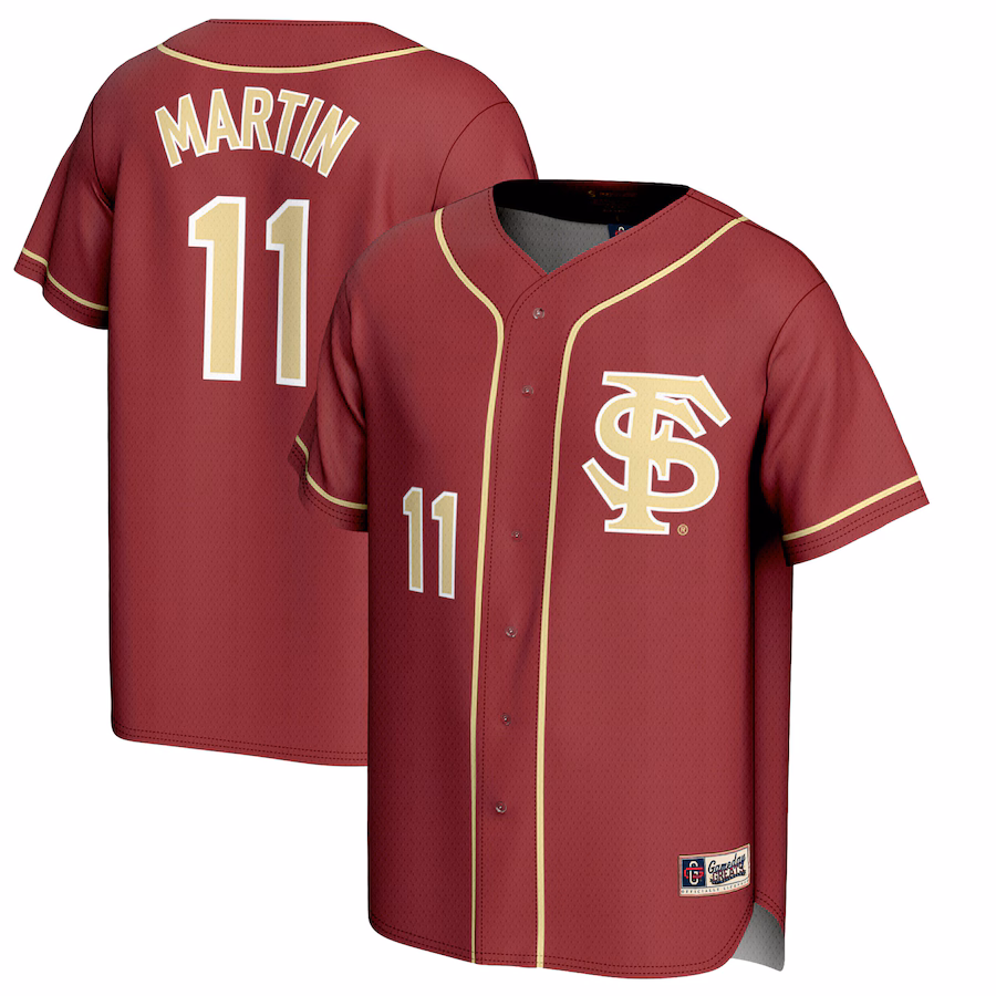 Youth GameDay Greats Mike Martin Garnet Florida State Seminoles Lightweight Baseball Jersey - Jersey