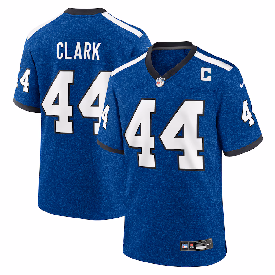 Men's Indianapolis Colts Dallas Clark Nike Royal Indiana Nights Alternate Game Jersey - Jersey