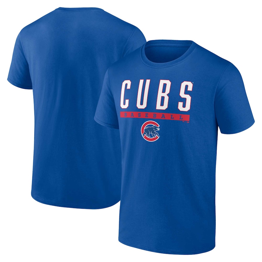 Men's Chicago Cubs Fanatics Royal Power Hit T-Shirt - Jersey
