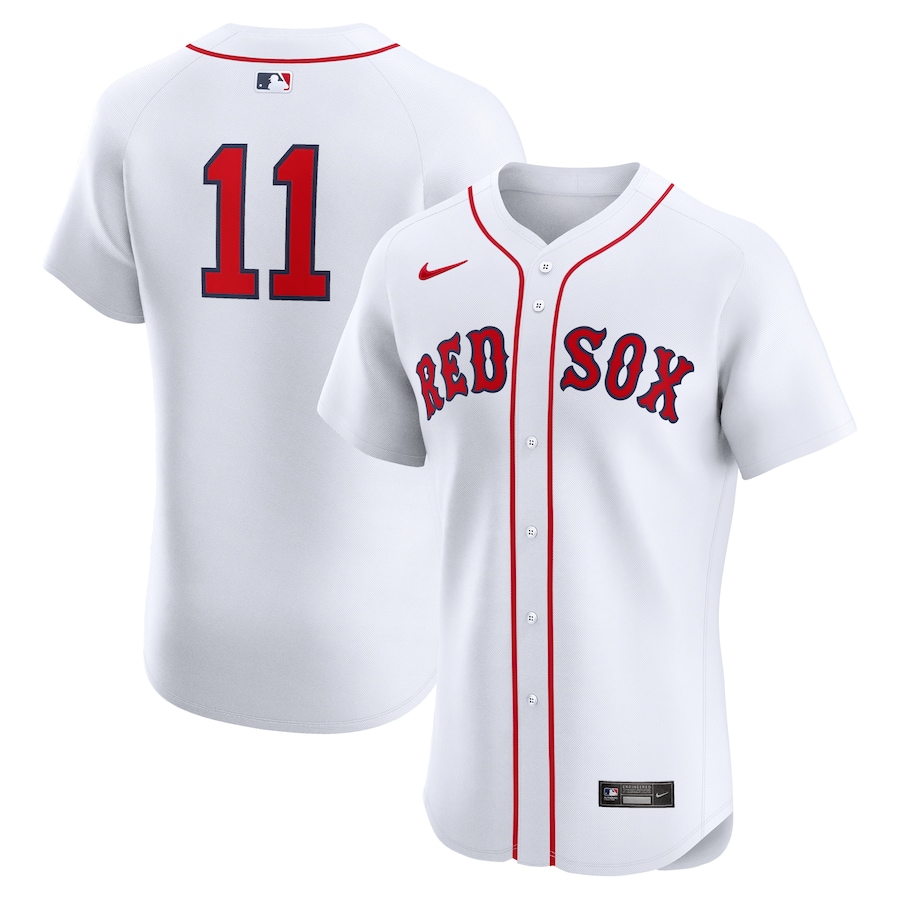 Men's Boston Red Sox Rafael Devers Nike White Home Elite Player Jersey - Jersey