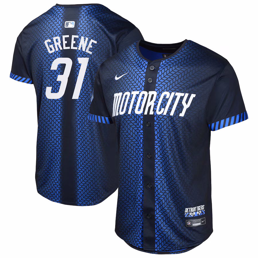 Youth Detroit Tigers Riley Greene Nike Navy City Connect Limited Jersey - Jersey