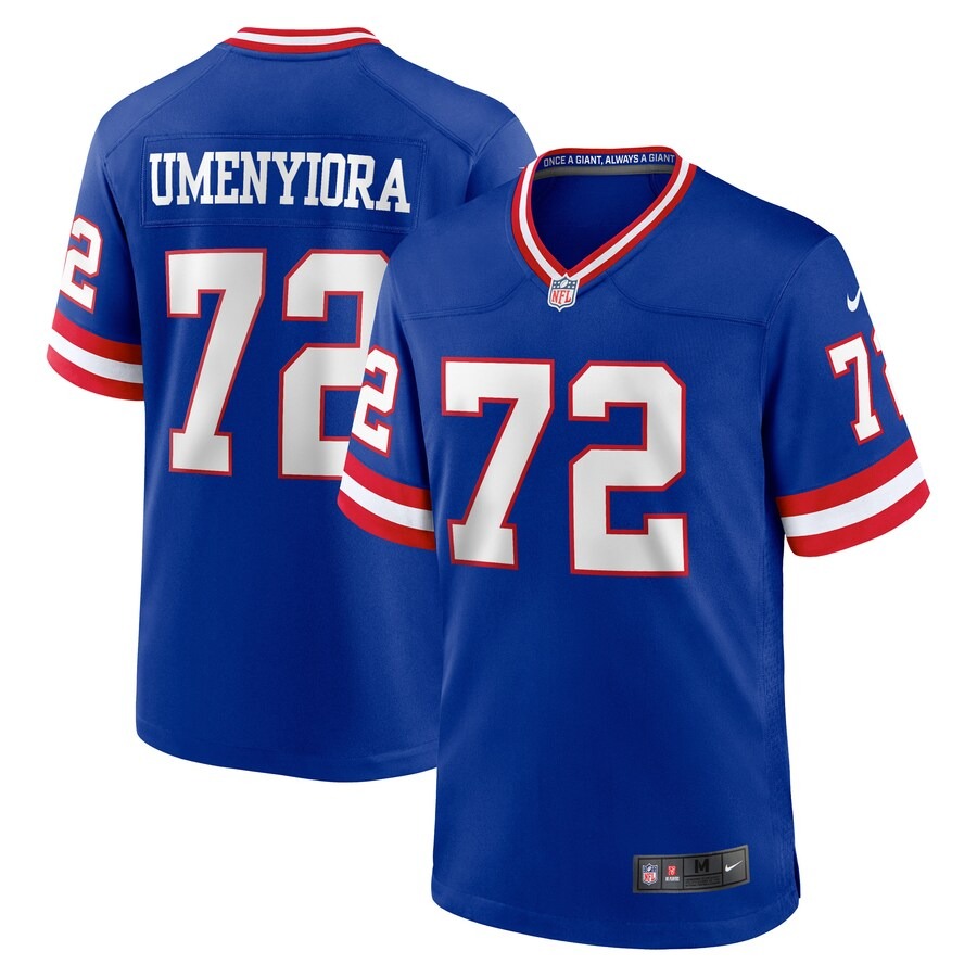 Men's New York Giants Osi Umenyiora Nike Royal Classic Retired Player Game Jersey - Jersey