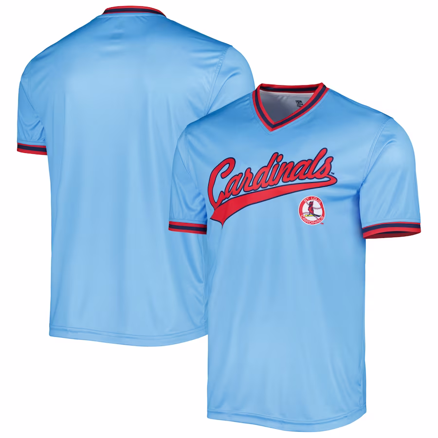Men's St. Louis Cardinals Stitches Light Blue Cooperstown Collection Team Jersey - Jersey