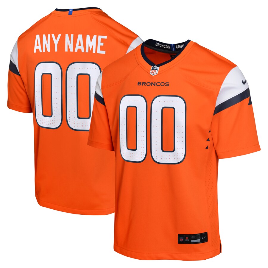 Youth Denver Broncos  Nike Orange Mile High Collection Custom Game Jersey - Jersey
