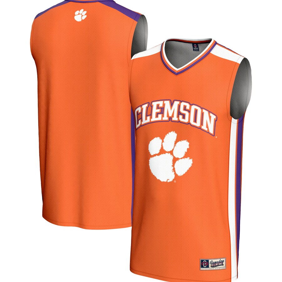 Men's GameDay Greats Orange Clemson Tigers Spirit Basketball Jersey - Jersey