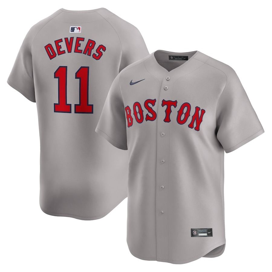Men's Boston Red Sox Rafael Devers Nike Gray Away Limited Player Jersey - Jersey