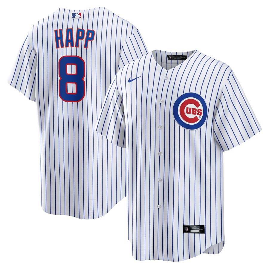 Men's Chicago Cubs Ian Happ Nike White Home Replica Player Jersey - Jersey