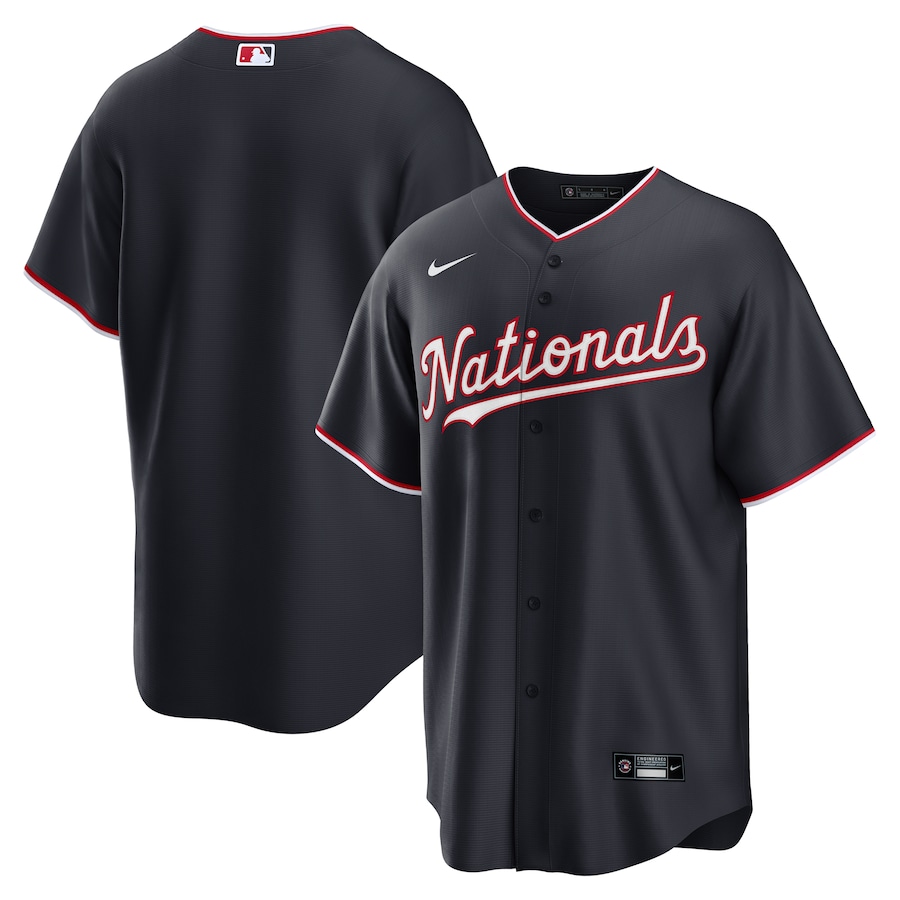 Men's Washington Nationals Nike Navy Alternate Replica 2.0 Jersey - Jersey