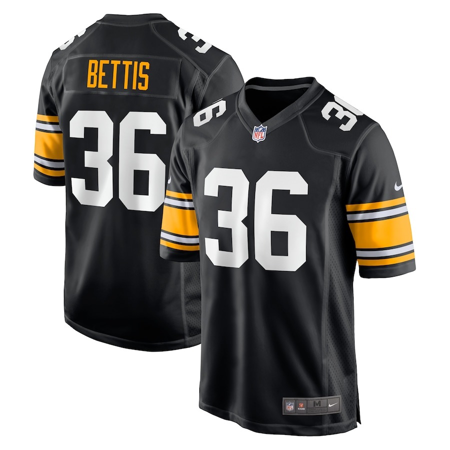 Men's Pittsburgh Steelers Jerome Bettis Nike Black Retired Player Jersey - Jersey
